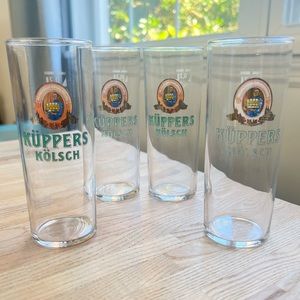 Set of 4 Kuppers Kolsch German Beer Glasses .2 liter